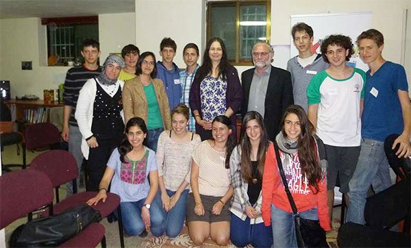 Jo Berry and Pat Magee with Kids4Peace in Jerusalem