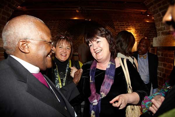 Desmond Tutu and Anne Gallagher